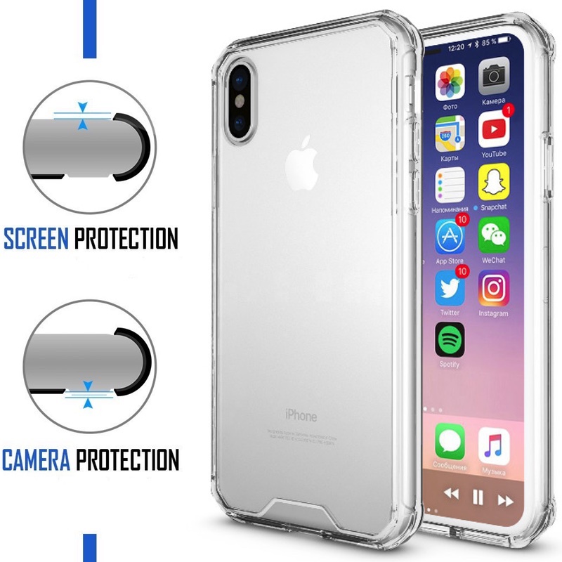 Shockproof-guminis dėklas (IPHONE XS MAX) Shockproof-guminis dėklas (IPHONE XS MAX)